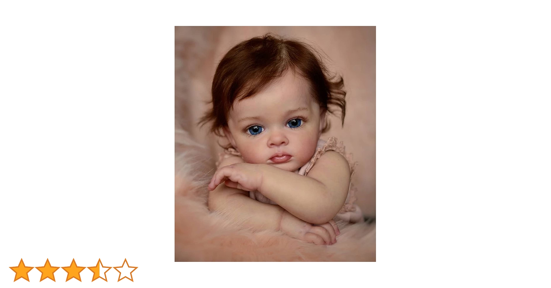 Amazon.co.jp: 60cm リアルリボーン幼児ドール女の子青い目 24